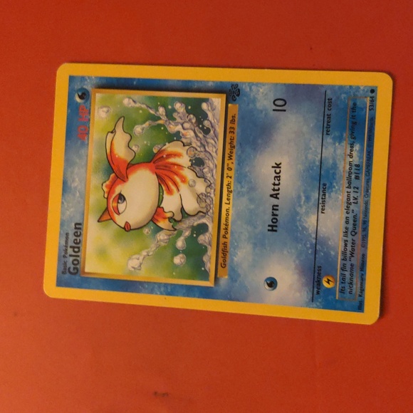 Pokemon Goldeen 1990s Trading Card 1995s Base Set - Picture 5 of 6